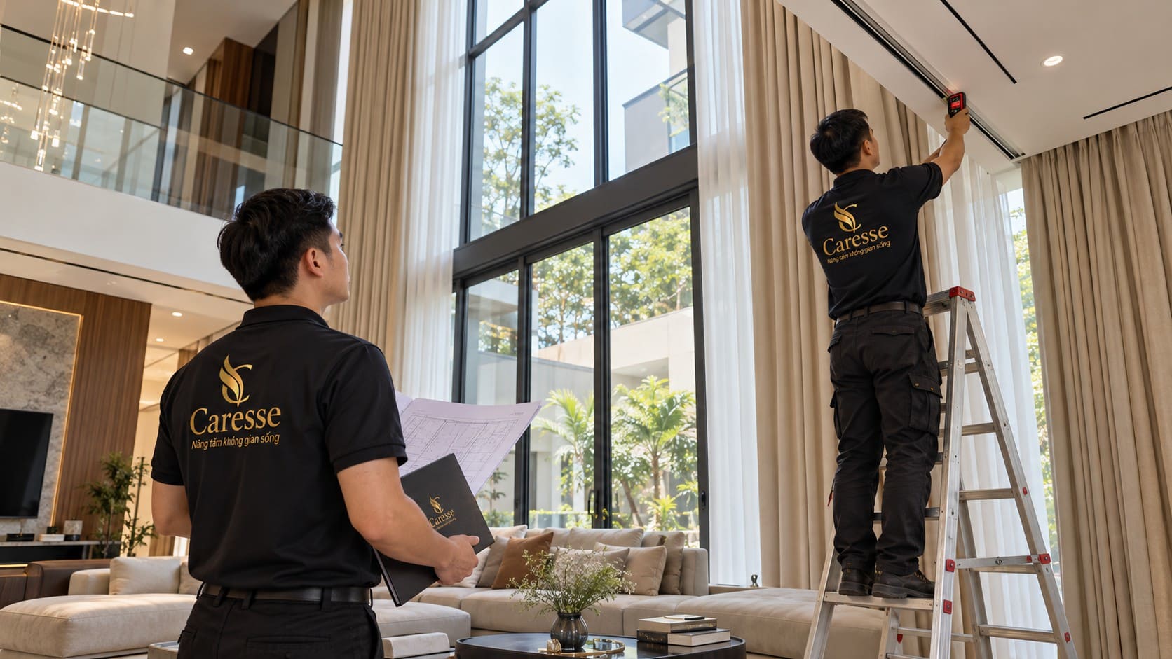 5 lưu ý bạn nhất định phải biết khi chọn rèm thông tầng