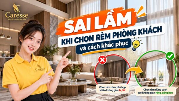 Sai lầm khi chọn rèm phòng khách và cách khắc phục